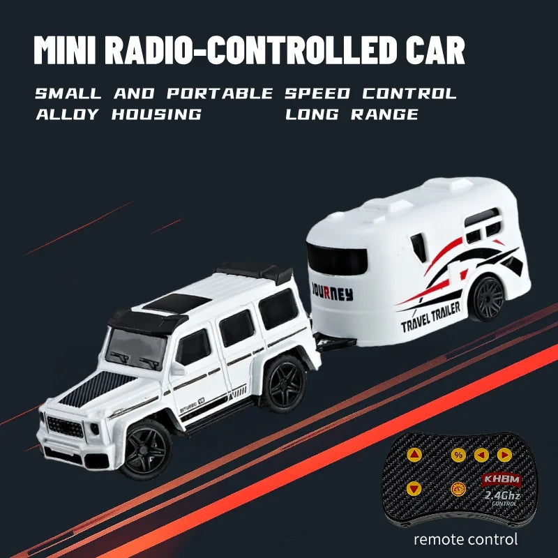 1/64 Mini Alloy Remote Control Car JZ06 – Portable Pocket RC Vehicle with 60-Min Work Time, 3.7V Battery & CE Certification - C-HB002B