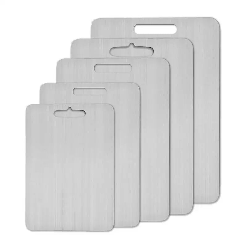Thickened Titanium & 304 Stainless Steel Cutting Board – Double-Sided Food Grade Board for Meat & Fruit - Product Photo 6