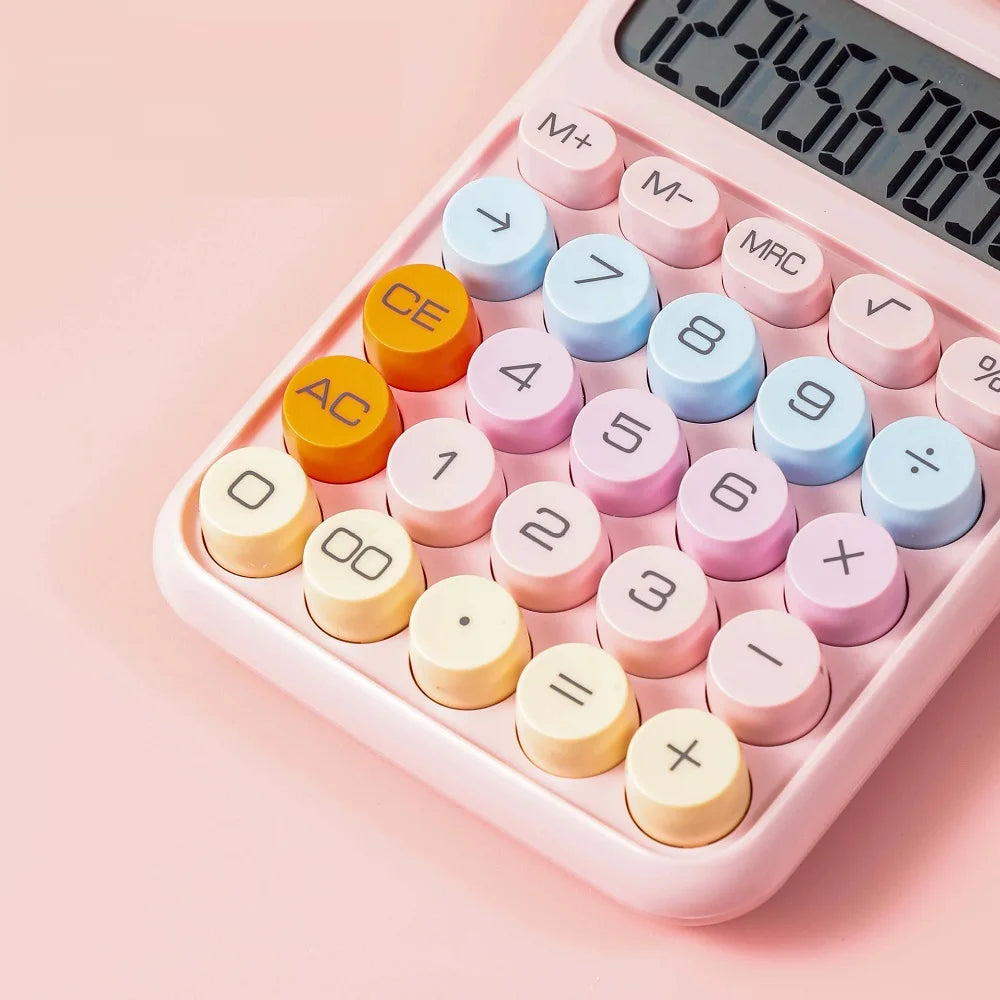 Candy Color Mechanical Desktop Calculator (12-Digit) - Product Photo 3