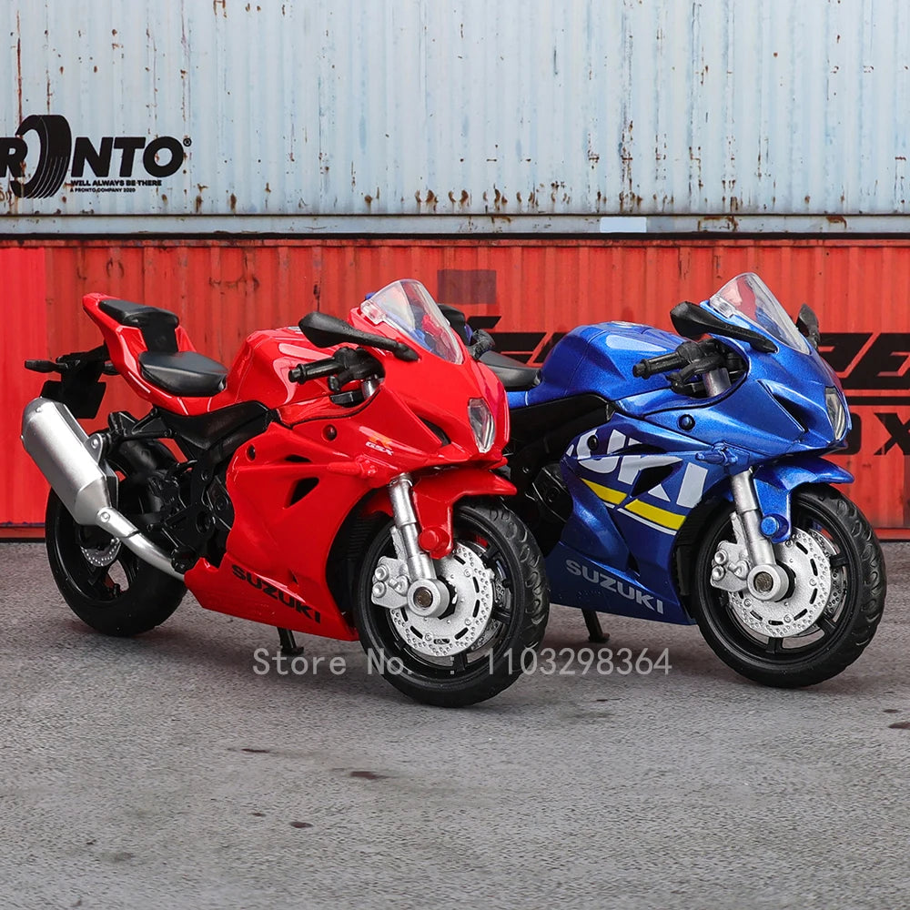 MSZ 1:18 Scale Diecast Alloy Motorcycle Model – Replica Suzuki GSX-R1000 & Yamaha YZF-R1 Static Display Superbike - Product Photo 3