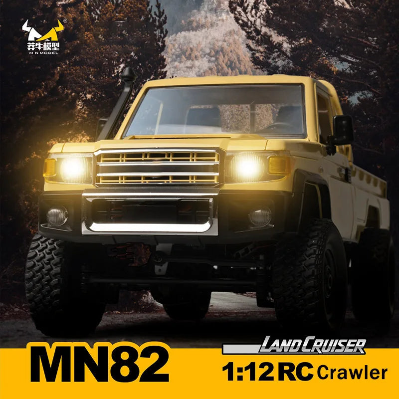 MN Model MN82 1:12 4WD Off-Road RC Crawler Truck – 280 Motor, Full Proportional Control, 50M Range RTR Truck for Boys & Adults - Product Photo 4
