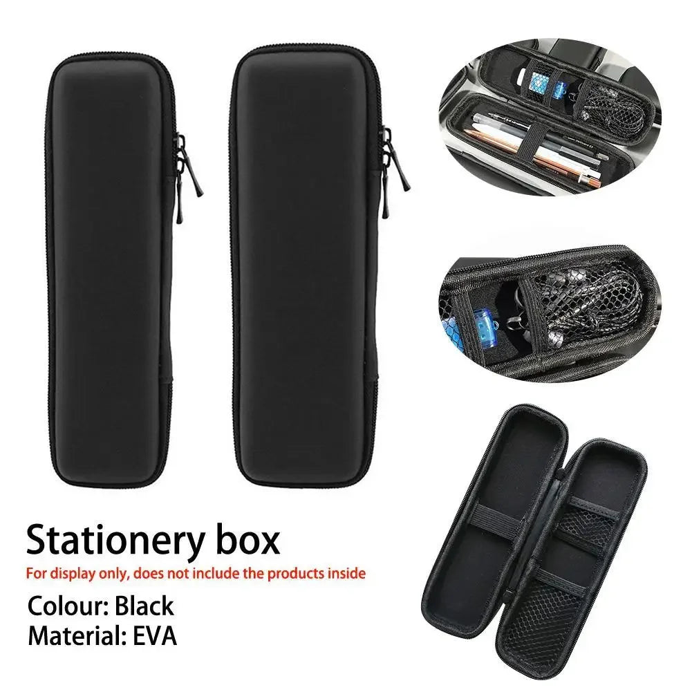 Hard Shell EVA Pencil Case with Mesh Pocket & Elastic Straps – Protective Organizer Box for Apple Pencil & Pens - Product Photo 6