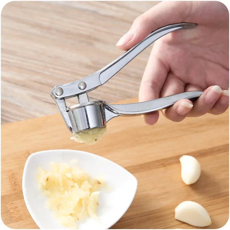 High Quality Stainless Steel Garlic Press & Mincer – Easy-Clean Ergonomic Fruit & Vegetable Crusher - Product Photo 4