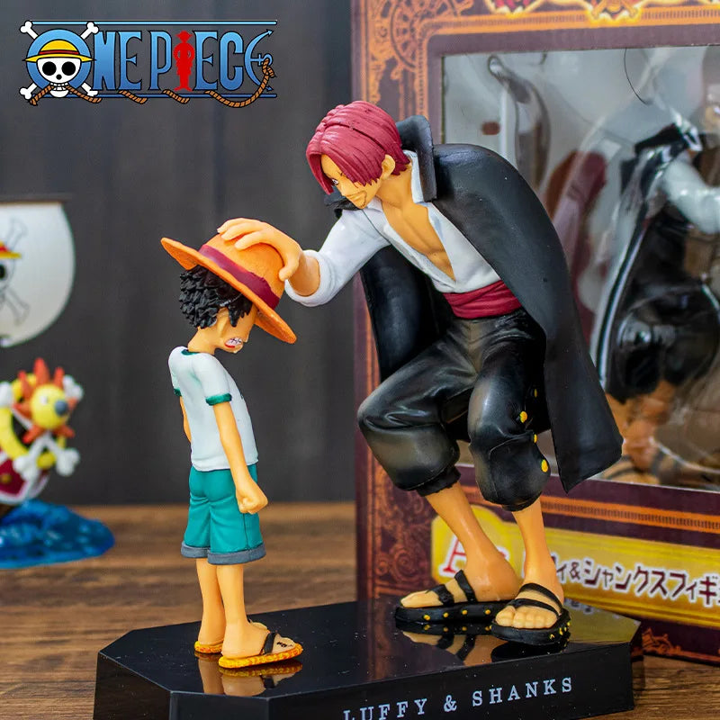 18cm One Piece Anime Figure Four Emperors Shanks Straw Hat Luffy Action Figure One Piece Sabo Ace Sanji Roronoa Zoro Figurine - Product Photo 1