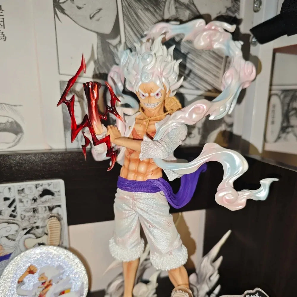 Bandai 25cm One Piece Gear 5 Sun God Nika Luffy Anime Figure – 1/6 Scale PVC Statue Model Toy for Anime Fans & Collectors - Product Photo 5