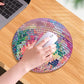 Rubber Round Pink Disco Ball Mouse Pad Aesthetic Gift