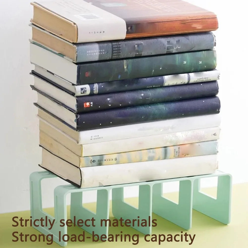Space-Saving Vertical Book Holder – 4-Section Desk Organizer for Books & Files - Product Photo 5