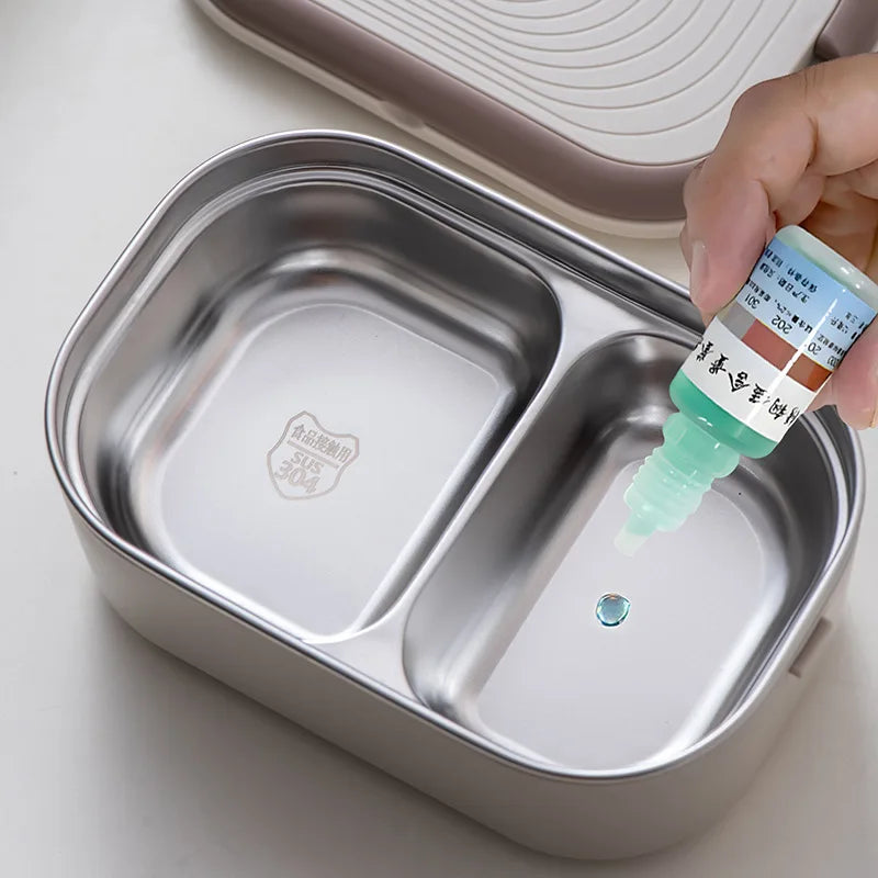 18W Electric Food Heating Lunch Box – 304 Stainless Steel Thermostatic Heater (110V/220V) - Product Photo 5