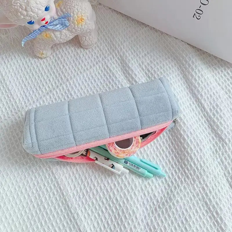 Creative Fluffy Pillow-Shaped Pencil Bag - Product Photo 4