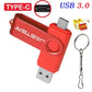 128GB USB 3.0 Type-C Flash Drive – High Speed Pen Drive with Keychain
