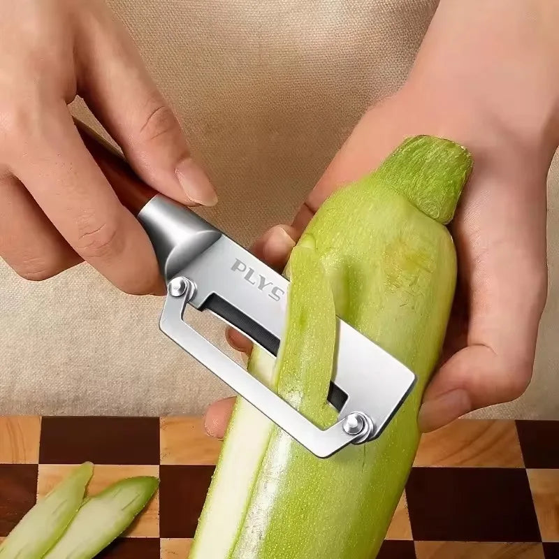 Stainless Steel Fruit & Vegetable Peeler – Ultra-Sharp Kitchen Scraping & Slicing Tool with Ergonomic Handle - Product Photo 3