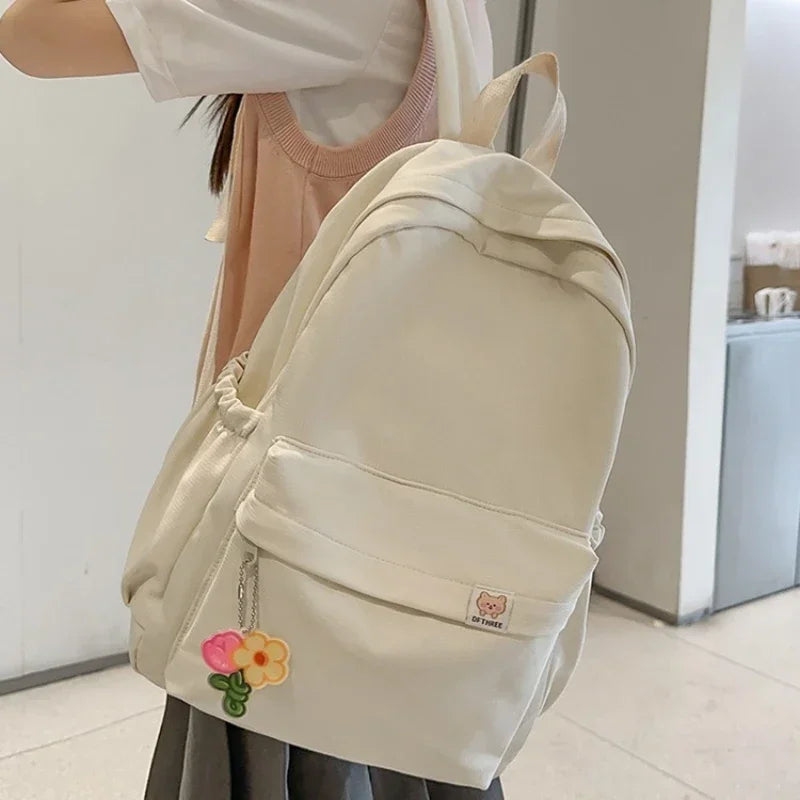 Waterproof Nylon Teenage Girl Schoolbag - Product Photo 3