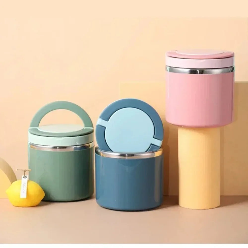 630/1000ml Stainless Steel Thermal Food Jar, Vacuum Insulated Soup Cup with Handle, Reusable Lunch Container for Travel, Outdoor - Product Photo 6